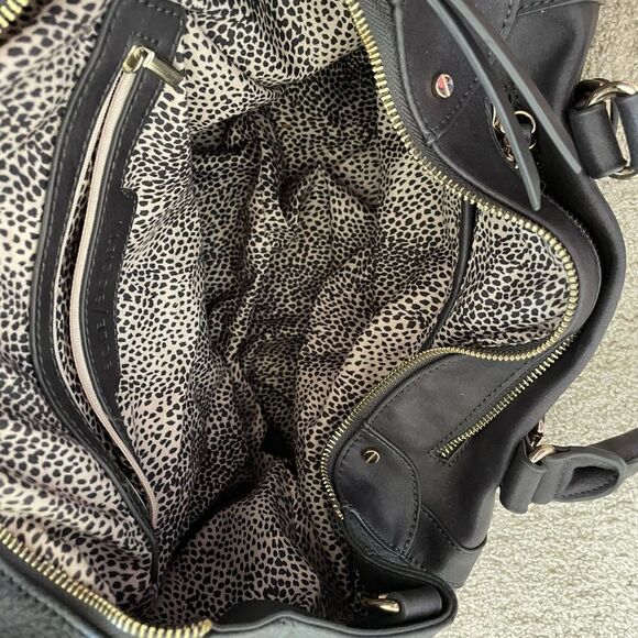 Sole Society Dark Grey Leather Medium Handbag - Picture 4 of 6